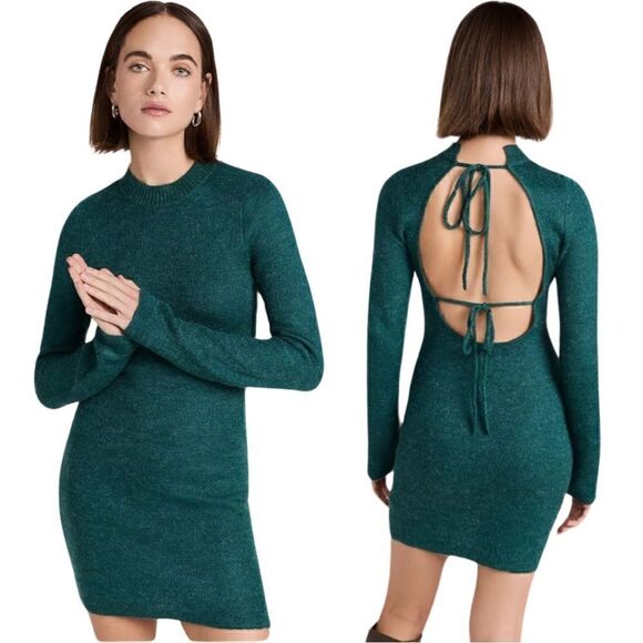 NWTs Atoir Mohair Blend Mock Mini Dress w/ Double Tie Back Size 2 - Picture 1 of 7